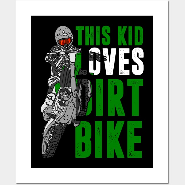 Youth Motorcross, Boys Dirt Bike Wall Art by hadlamcom